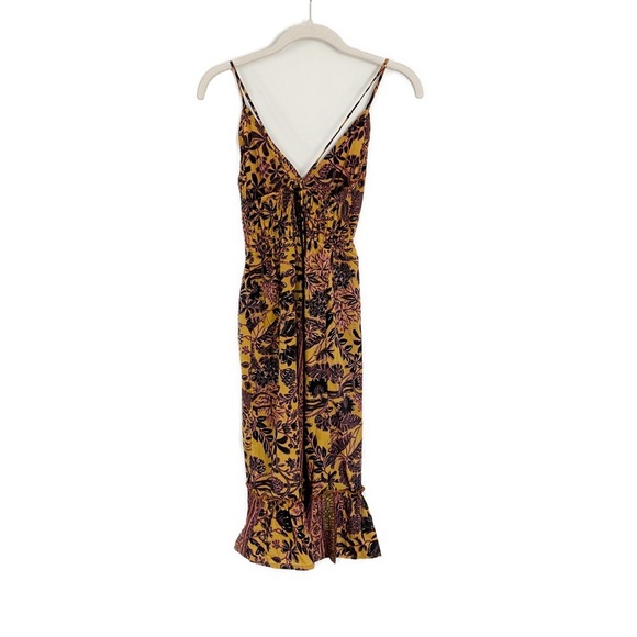 Raga NEW Tropic Royalty Floral Ruffle Mini Dress Size Medium - Picture 4 of 4